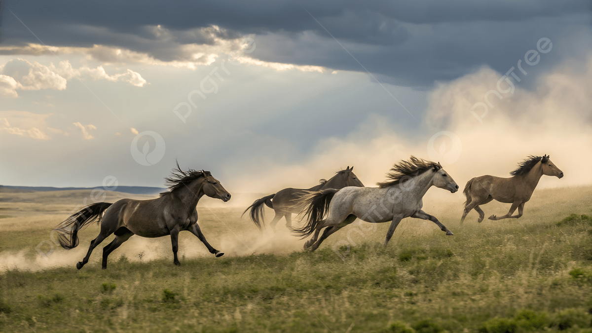 Pesona Padang Rumput dan Kuda Liar Berlari: Keindahan Alam yang Memikat Hati